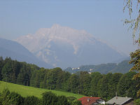 Udsigt fra Familien Camping Allweglehen, Berchtesgaden