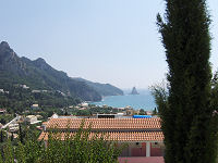 Udsigt fra poolen p� Hotel Panorama