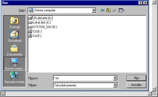 Klik dig frem til den side, koden skal sættes ind på.