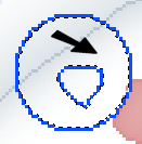Klik på knappen Magic wand og marker indeni på dette sted