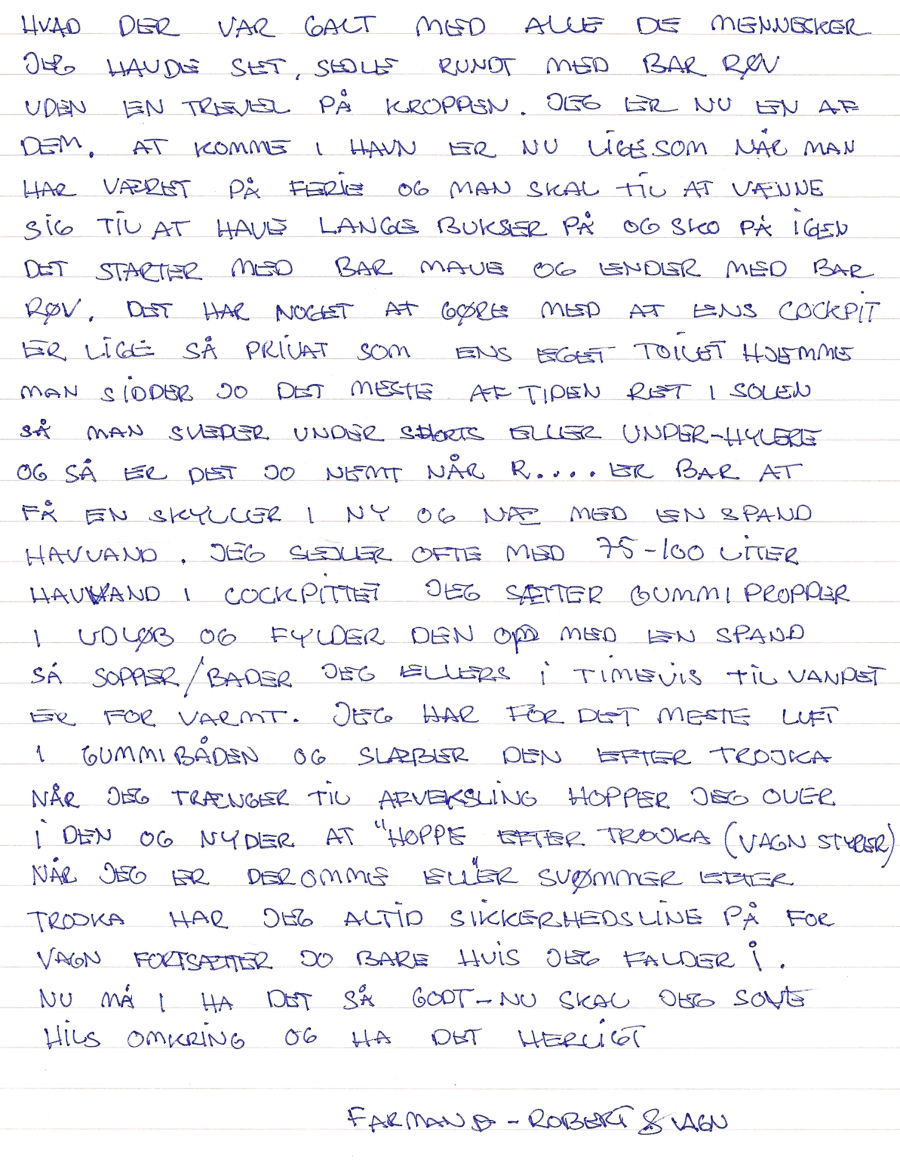 Brev til b�rnene - sendt 4. september 2000