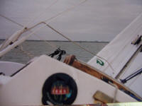 På træningstur. Bemærk krængningen.